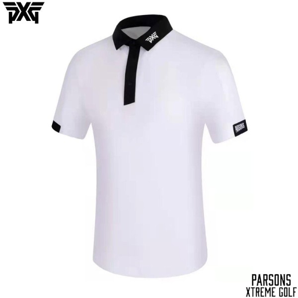 PXG 골프 4종 남성 투톤 기능성 반팔 카라 티셔츠